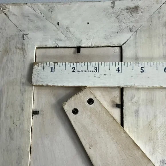 Wooden Picture Frames Distressed Look Set of 3 Different Sizes Farmhouse Cottage - Picture 11 of 16